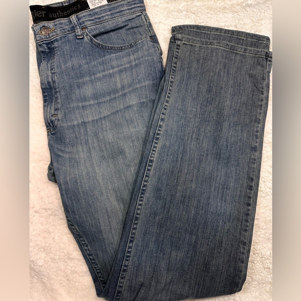 Wrangles Men’s Denim Blue Comfort Waistband